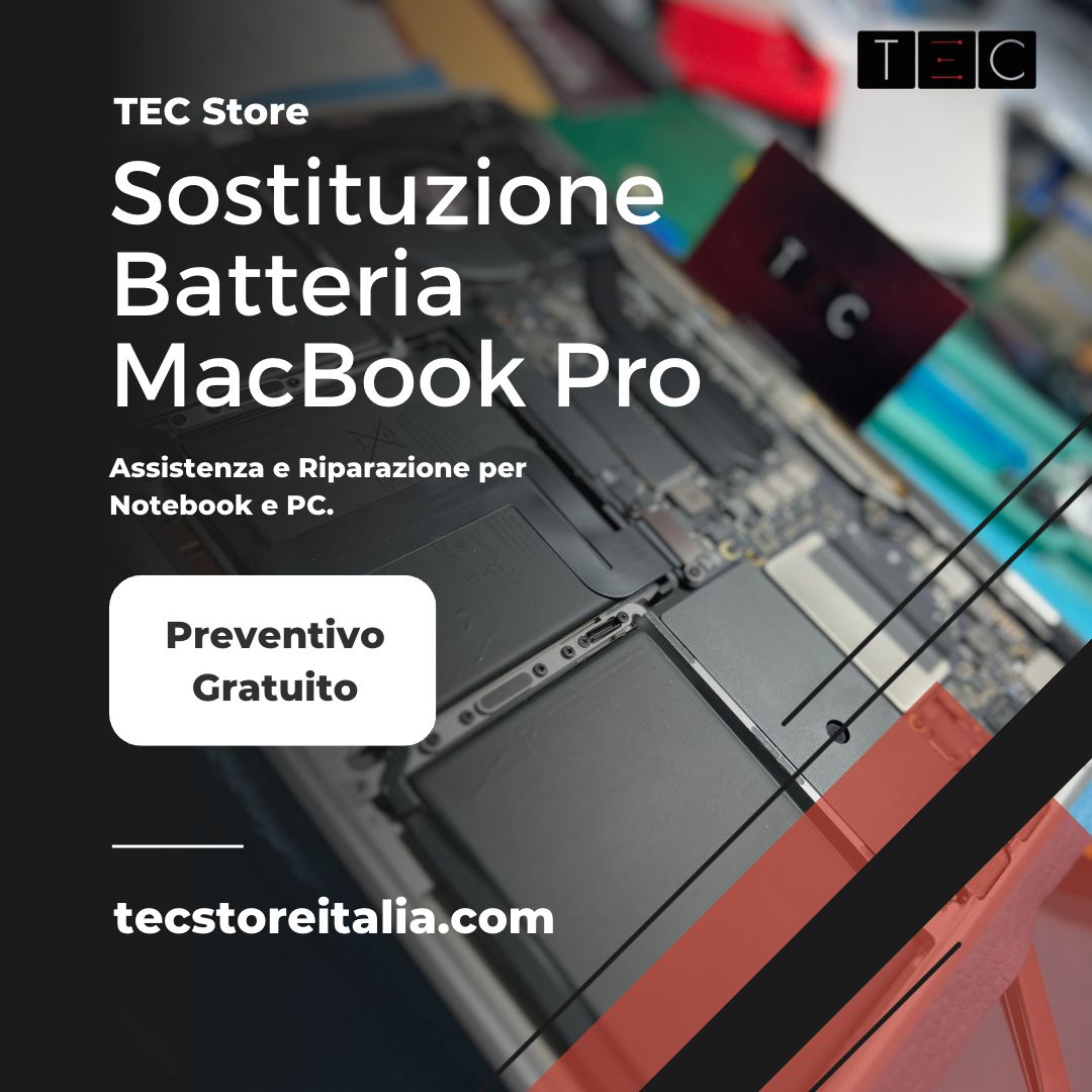 Sostituzione Batteria MacBook Pro