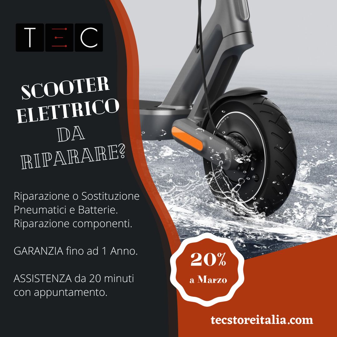 Scooter Elettrico da Riparare? Facile e veloce.
