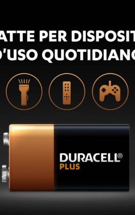 1 Batteria Transistor Duracell 9V 6LR61MN1604