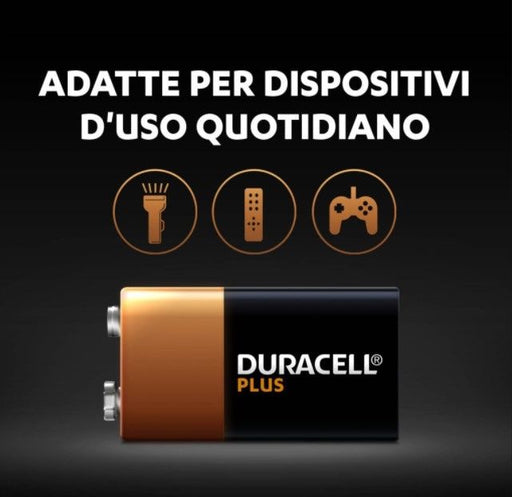 1 Batteria Transistor Duracell 9V 6LR61MN1604 Accessori Smartphone & Tablet