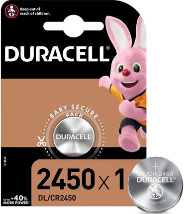1 Batteria a Bottone al Litio Duracell 2450 CR2450