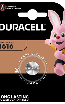 1 Batterie a Bottone al Litio Duracell 1616 DL1616 CR1616