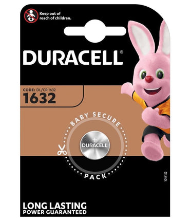 1 Batterie a Bottone al Litio Duracell 1632 DL1632 CR1632
