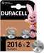 2 Batterie a Bottone al Litio Duracell 2016 CR2016 Accessori Smartphone & Tablet