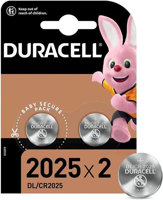 2 Batterie a Bottone al Litio Duracell 2025 CR2025 Accessori Smartphone & Tablet