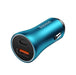Adattatore Auto Caricabatterie 2 Porte USB-C e USB 60W Blue Smart Devices