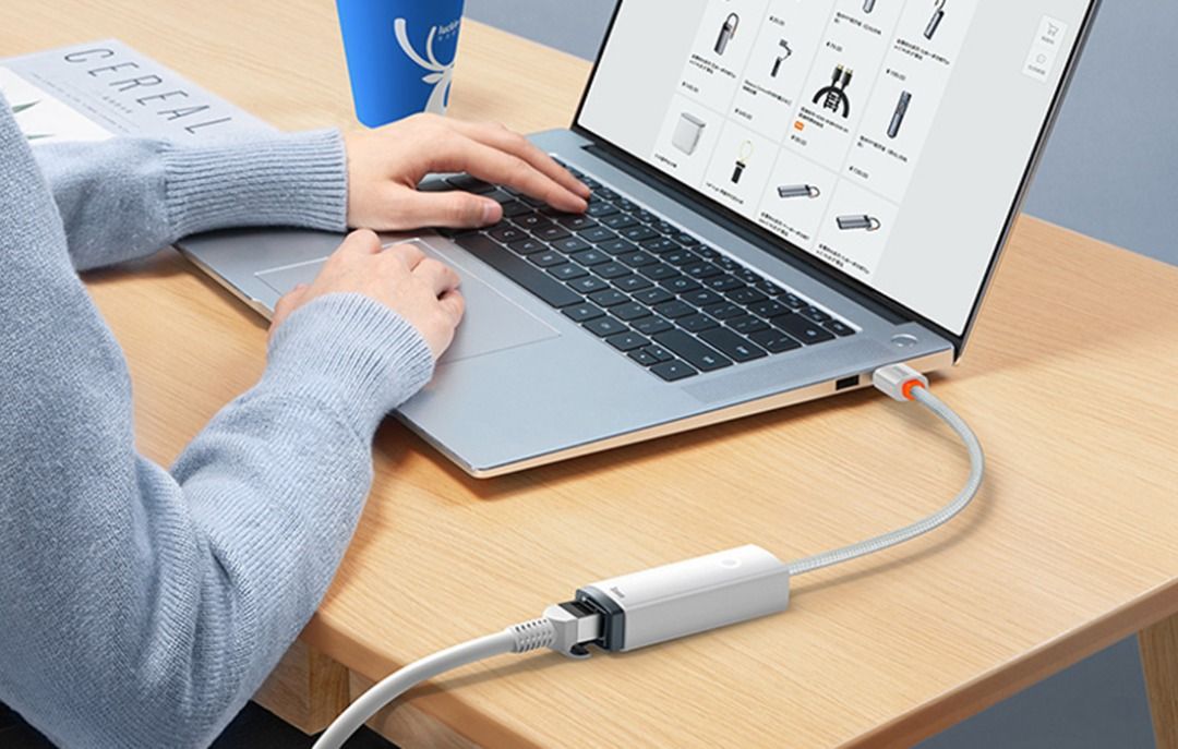Adattatore di Rete da USB a Ethernet RJ45 100Mbps Bianco Accessori PC