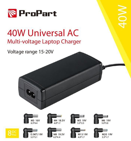 Alimentatore Universale Notebook Multi Voltaggio 40W Accessori PC
