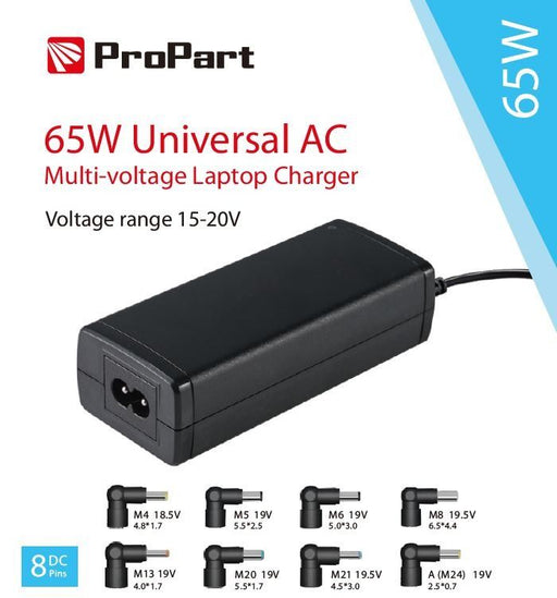Alimentatore Universale Notebook Multi Voltaggio 65W Accessori PC