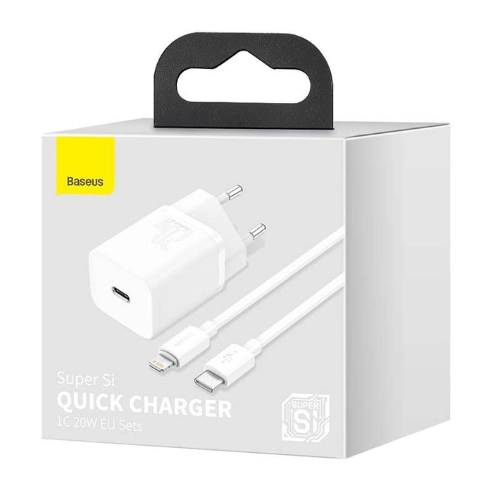 Baseus Super Si Quick Charger 1C 20W con cavo USB-C per Lightning 1m Accessori Smartphone & Tablet