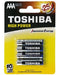 Batterie Pile Ministilo Toshiba AAA Accessori Smartphone & Tablet