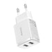 Caricabatterie rapido compatto Baseus, 2x USB, 10,5 W bianco Accessori Smartphone & Tablet