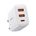 Caricatore Baseus 2xUSB USB 3A 30W Bianco Accessori Smartphone & Tablet