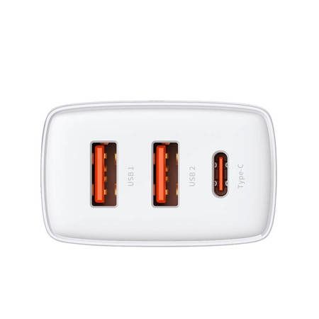 Caricatore Baseus 2xUSB USB 3A 30W Bianco Accessori Smartphone & Tablet