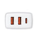 Caricatore Baseus 2xUSB USB 3A 30W Bianco Accessori Smartphone & Tablet
