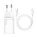 Caricatore e Cavo Baseus 1C USB-C 25W 1m Bianco Accessori Smartphone & Tablet