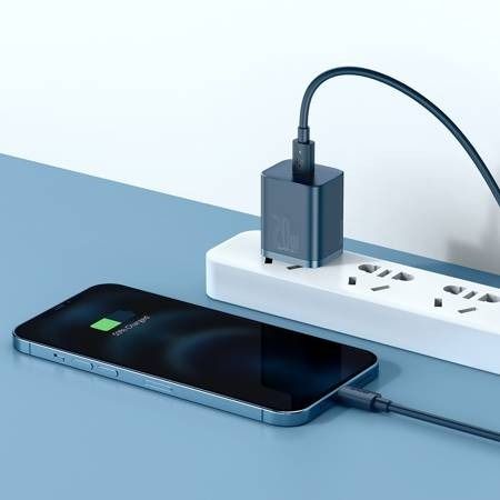 Caricatore e Cavo USB-C Lightning 20W 1m Blu Accessori Smartphone & Tablet