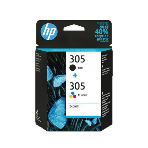 Cartuccia Originale HP 6ZD17AE 305 Nero + Tricomia Toner & Cartucce per Stampanti