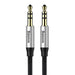 Cavo AUX Jack 3,5mm da 1m Nero e Silver TV & Audio