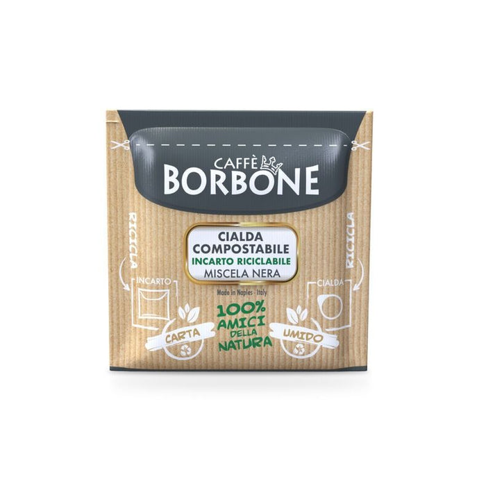 Cialde 44mm Caffe' BORBONE Miscela Decisa Nera 120pz Coffee