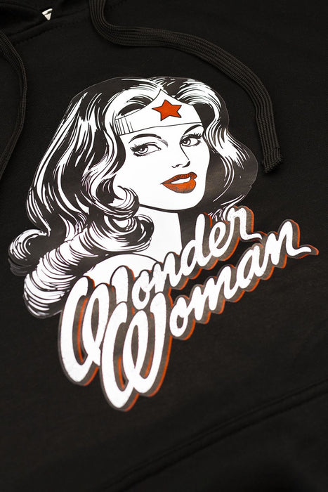 Felpa con Cappuccio Donna Wonder Woman Abbigliamento e Accessori