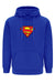 Felpa con Cappuccio Uomo Superman Blue Abbigliamento e Accessori