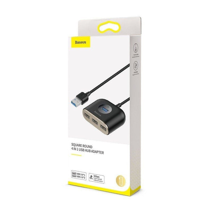 Hub Adattatore Baseus USB 4 in 1 3.0 + 2.0 1m Black Smart Home