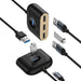 Hub Adattatore Baseus USB 4 in 1 3.0 + 2.0 1m Black Smart Home