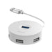 Hub Adattatore USB 4 in 1 con 4 USB e 1 Micro Usb Bianco Smart Home