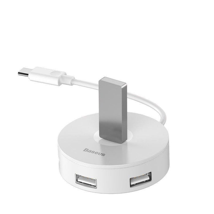 Hub Adattatore USB-C 4 in 1 con 4 USB e 1 USB-C Bianco 15 cm Smart Home