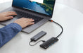 Hub Adattatore USB-C 4 in 1 con 4 USB e 1 USB-C Nero Smart Home