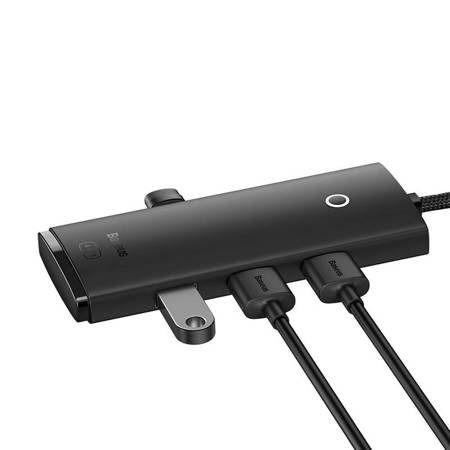 Hub Adattatore USB-C 4 in 1 con 4 USB e 1 USB-C Nero Smart Home