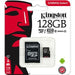 Kingston micro SD 128 GB + Adattatore Memory Card Accessori Smartphone & Tablet