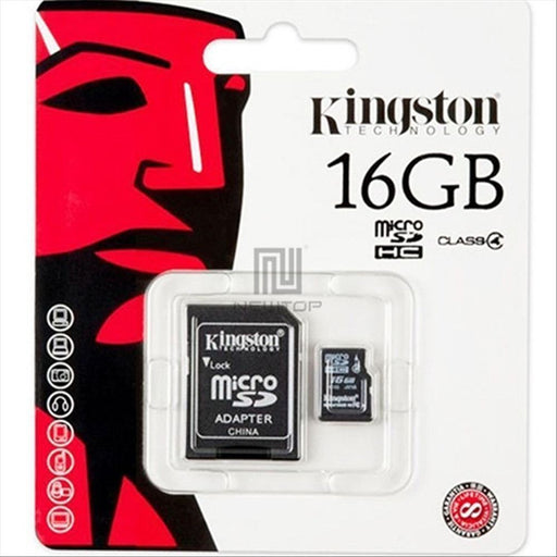 Kingston micro SD 16GB + Adattatore Memory Card Accessori Smartphone & Tablet