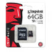 Kingston micro SD 64 GB + Adattatore Memory Card Accessori Smartphone & Tablet