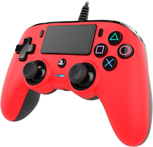 Nacon Wired Compact Controller Joypad Rosso PS4 Gaming