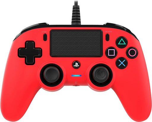 Nacon Wired Compact Controller Joypad Rosso PS4 Gaming