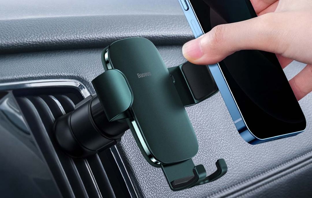 Supporto Porta Cellulare per Auto Baseus Verde Accessori Smartphone & Tablet