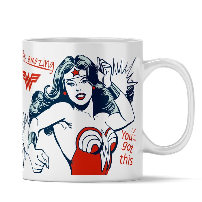 Tazza Latte Wonder Woman 003 Bianca Lifestyle