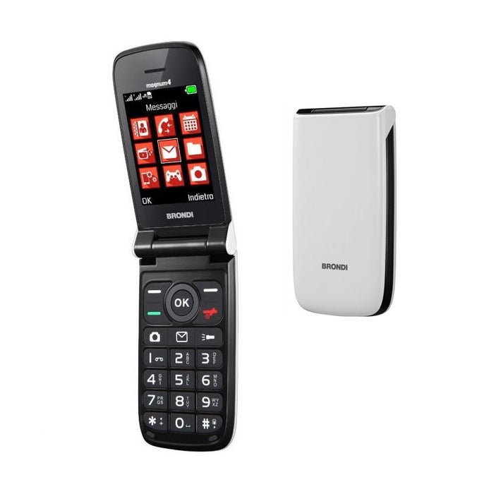 Telefono Brondi Magnum 4 Senior Flip Bianco Telefonia