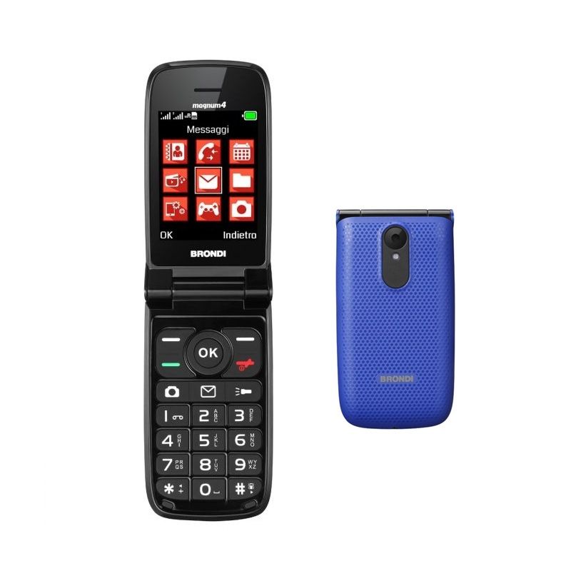 Telefono Brondi Magnum 4 Senior Flip Blue Telefonia