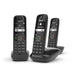 Telefono Cordless Gigaset AS690 TRIO Triplo con Vivavoce Telefonia